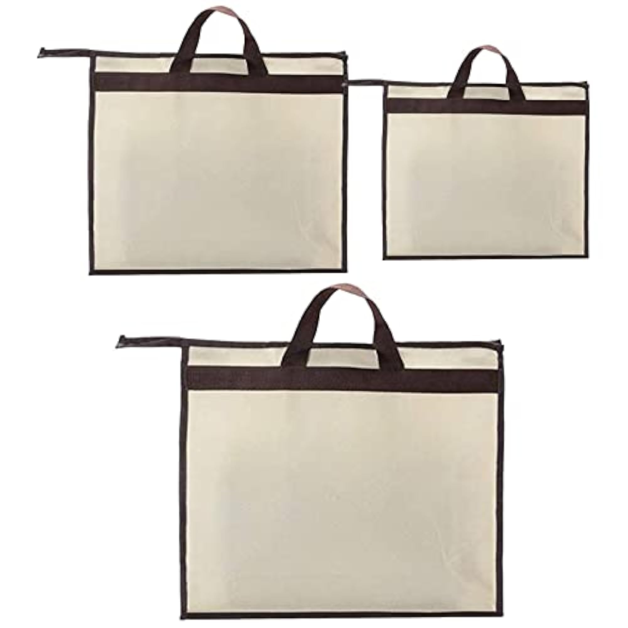 Lightweight Hanging Storage Bag for Closet Shelf, Clear Brown